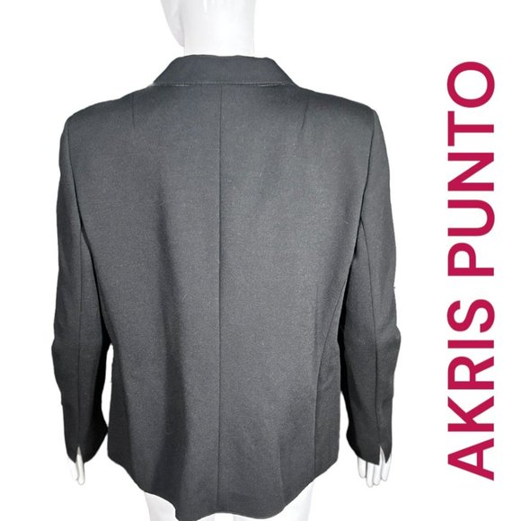 AKRIS BLACK PUNTO BLAZER (SZ 12) (EUC) - Picture 5 of 9
